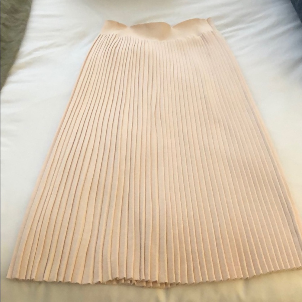 Zara Knit baby pink skirt